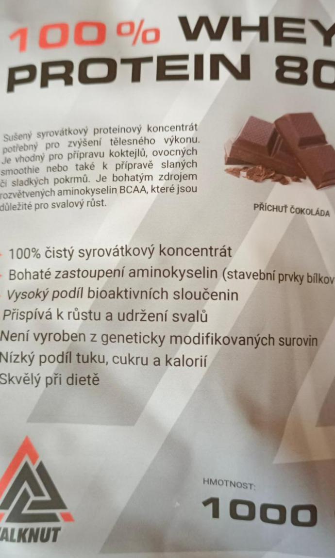 Fotografie - 100% whey protein 80 čokoláda Valknut