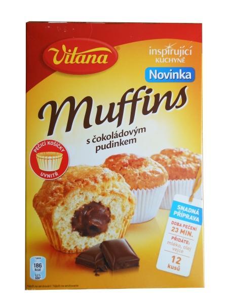 Fotografie - Vitana muffins s čokoládovým pudinkem