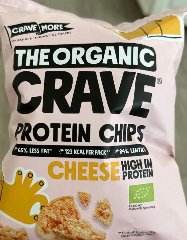 Fotografie - The organic crave protein chips cheese Crave more