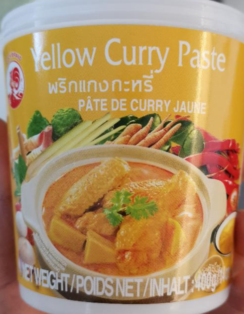 Fotografie - Yellow curry paste (žlutá kari pasta) Cock Brand