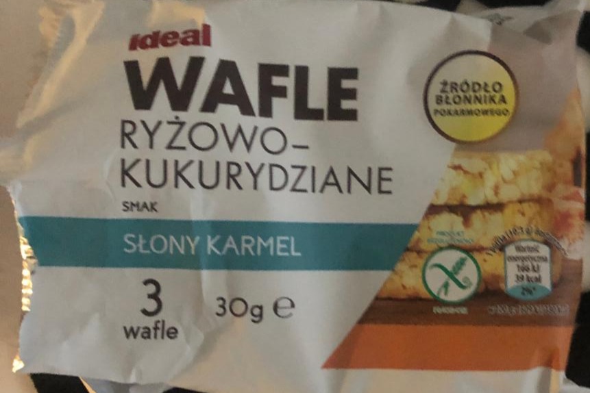 Fotografie - Wafle ryżowo-kukurydziane smak Słony Karmel Ideal