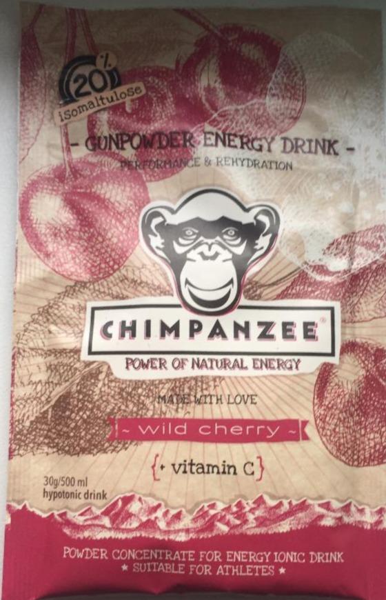 Fotografie - Gunpowder Wild Cherry Energy Drink Chimpanzee