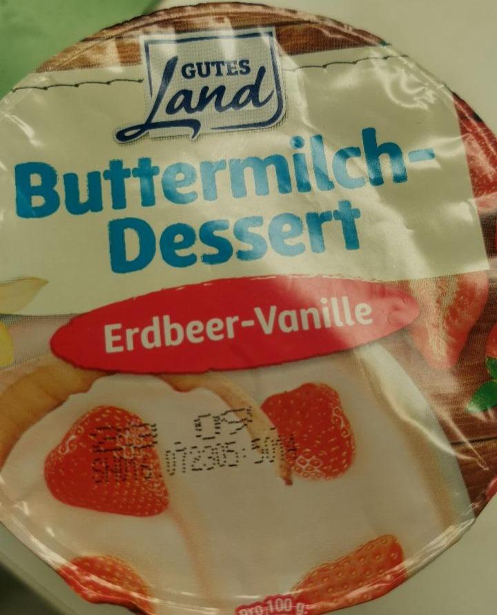 Fotografie - Buttermilch-Dessert, Erdbeer-Vanille Gutes Land