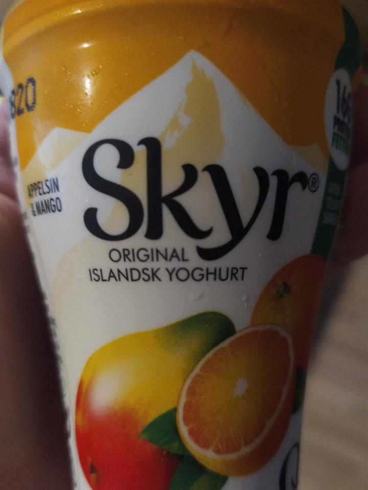 Fotografie - Skyr original Islandsk yoghurt Appelsin & Mango