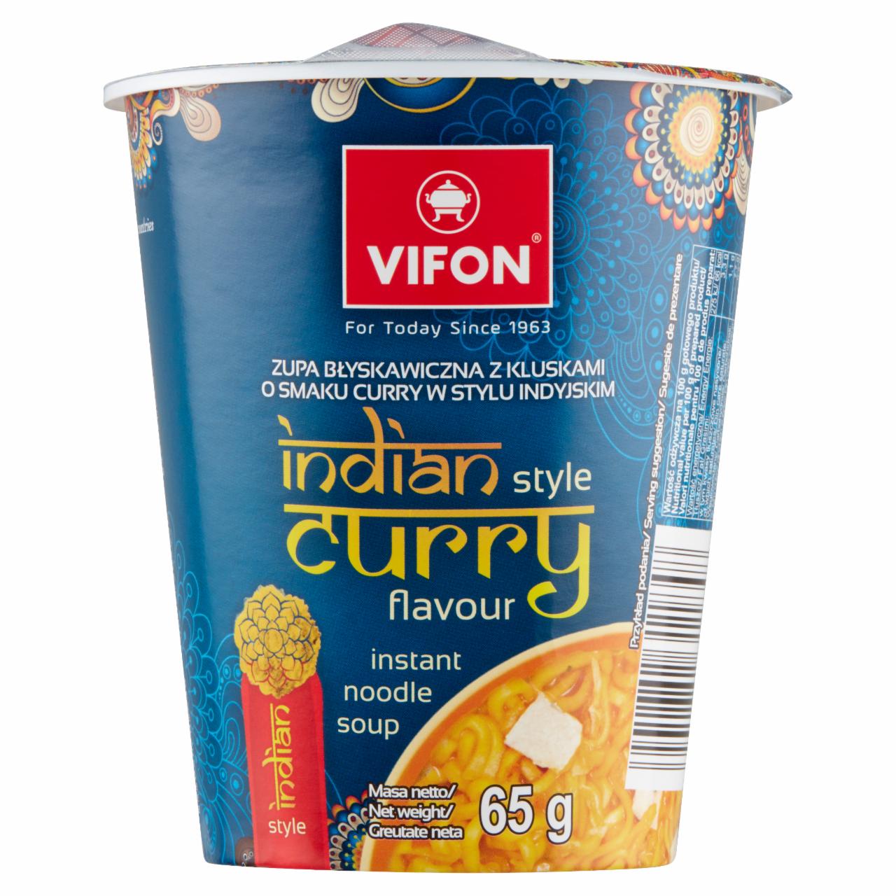 Fotografie - Zupa z kluskami o smaku curry w stylu indyjskim Vifon