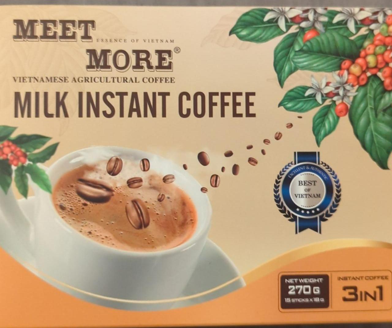 Fotografie - Milk instant coffee Meet more