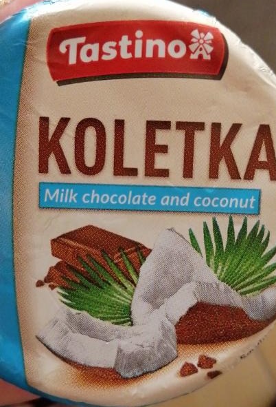 Fotografie - Koletka Milk chocolate and coconut Tastino