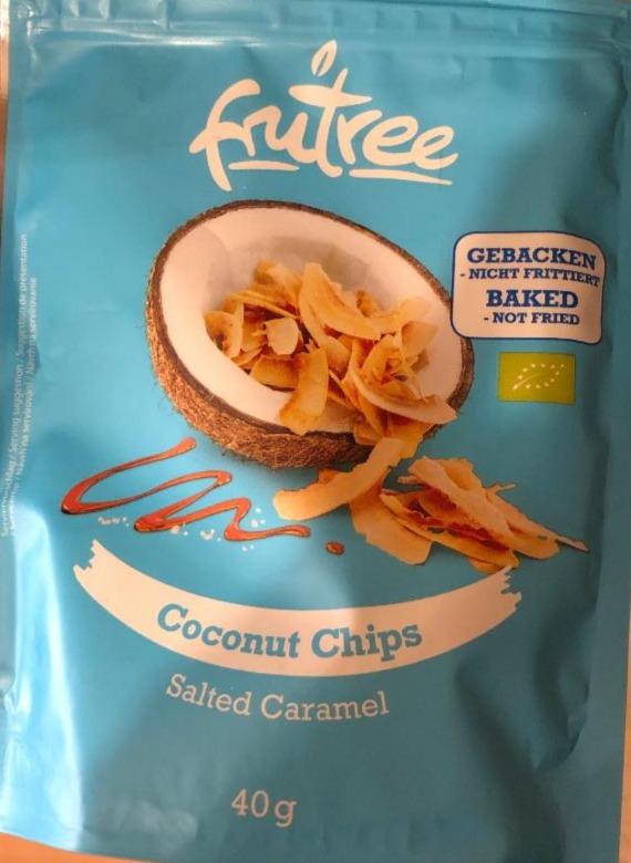 Fotografie - Coconut chips salted caramel (kokosové lupínky s karamelovou příchutí bio) Frutree