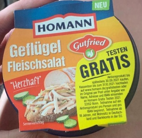 Fotografie - Geflügel Fleischsalat Herzhaft Homann