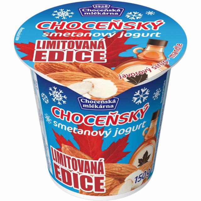 Fotografie - Choceňský smetanový jogurt javorový sirup, mandle
