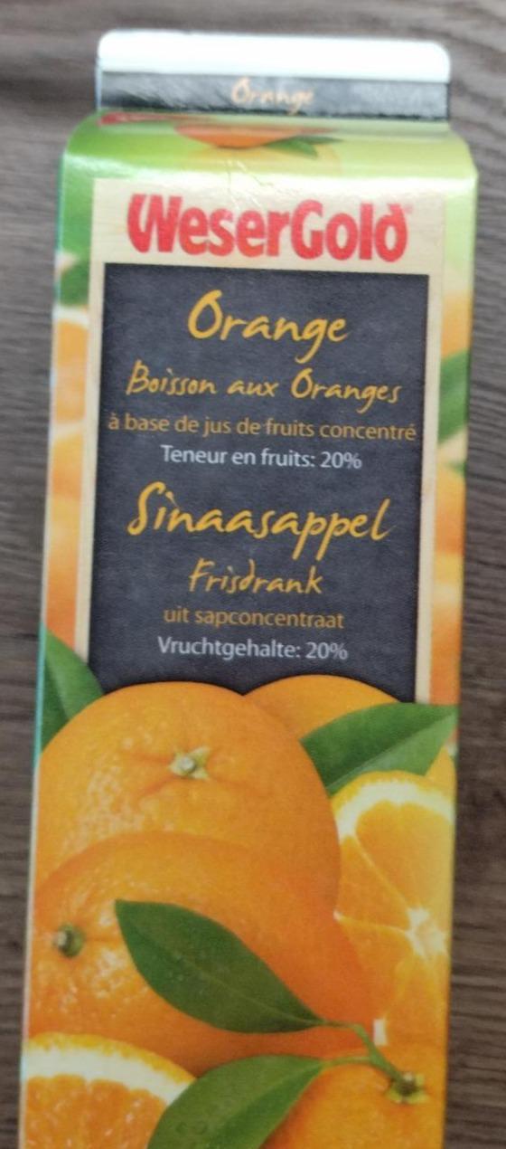 Fotografie - Orange Boisson aux Oranges WeserGold
