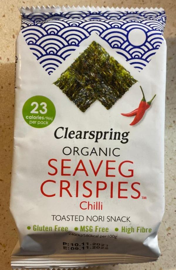 Fotografie - Organic Seaveg Crispies Chilli Clearspring