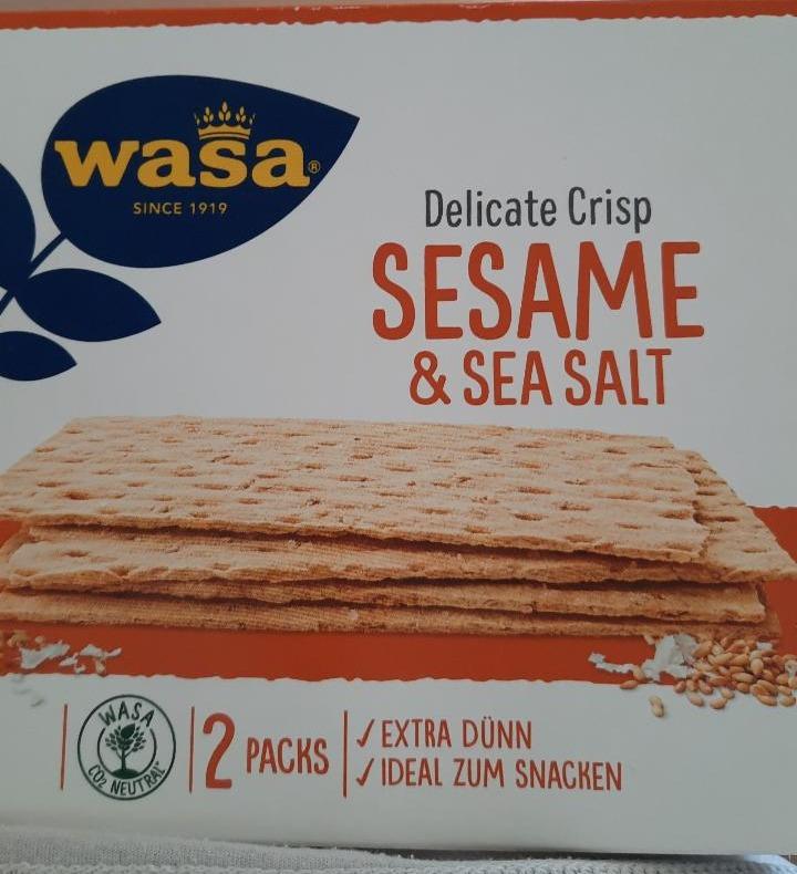 Fotografie - Delicate Crisps Sesame & Sea Salt Wasa