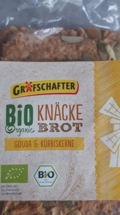 Fotografie - BIO Knäcke Brot gouda & kürbiskerne Grafschafter