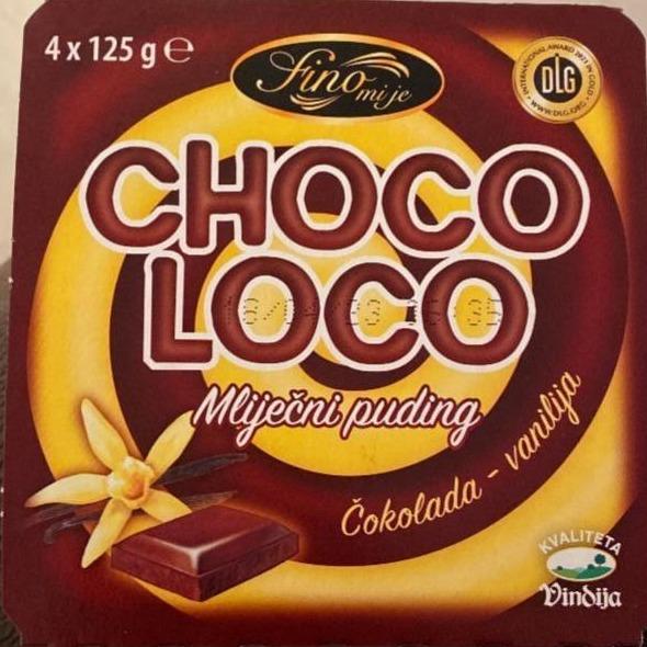 Fotografie - Mliječni puding Choco Loco čokolada vanilija Fino mi je