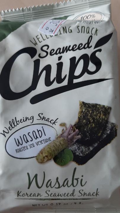 Fotografie - Seaweed Chips wasabi SahmYook