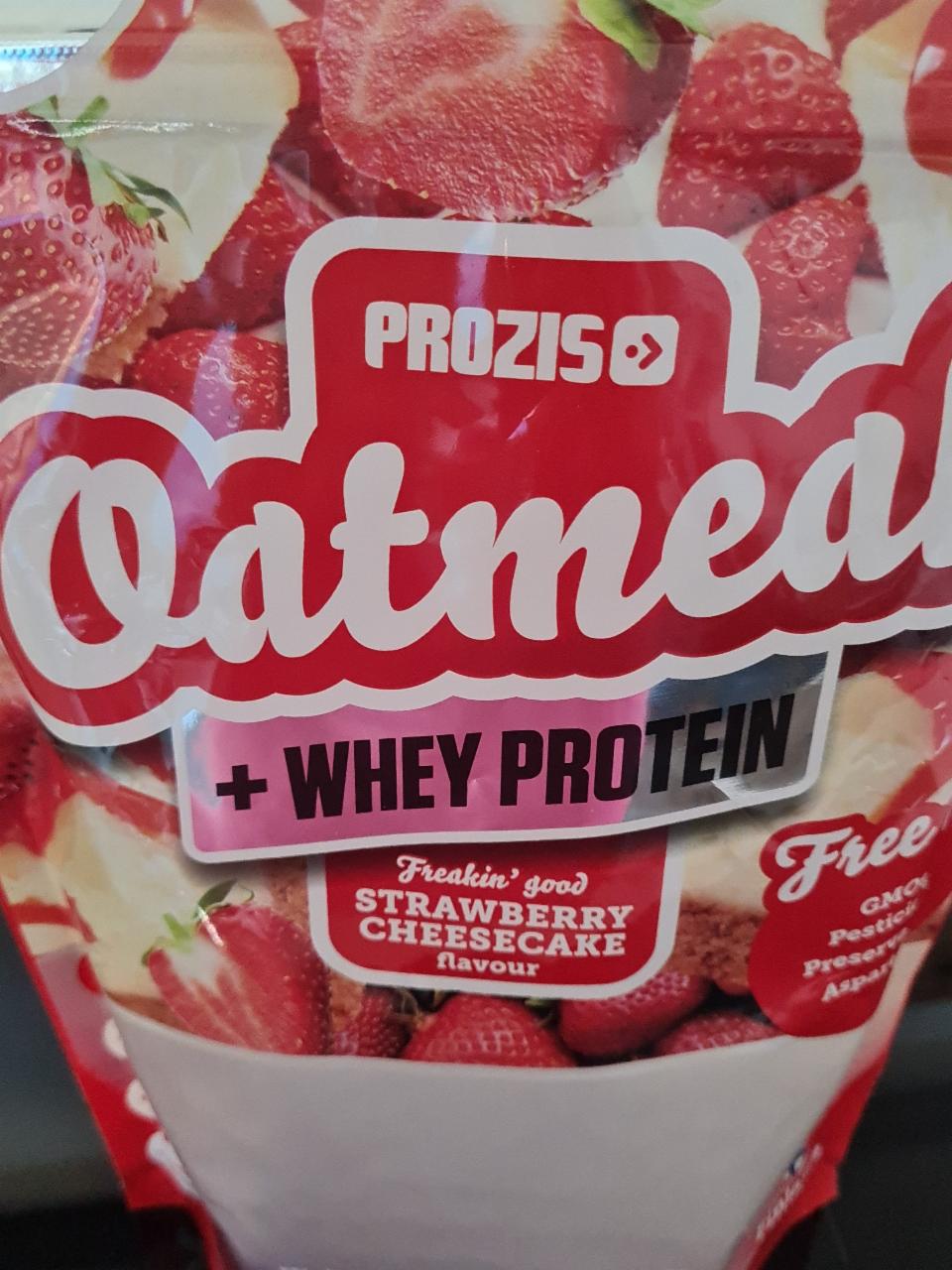 Fotografie - Oatmeal + Whey protein Strawberry Cheesecake Prozis