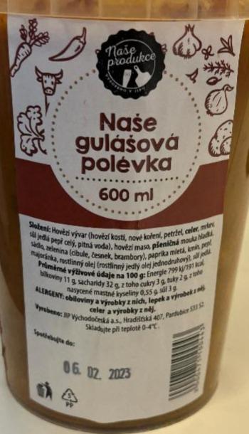 Fotografie - Naše gulášová polévka Naše produkce