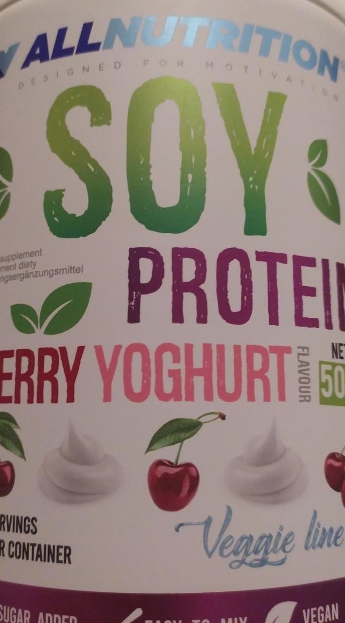 Fotografie - Soy Protein Cherry Yoghurt Allnutrition