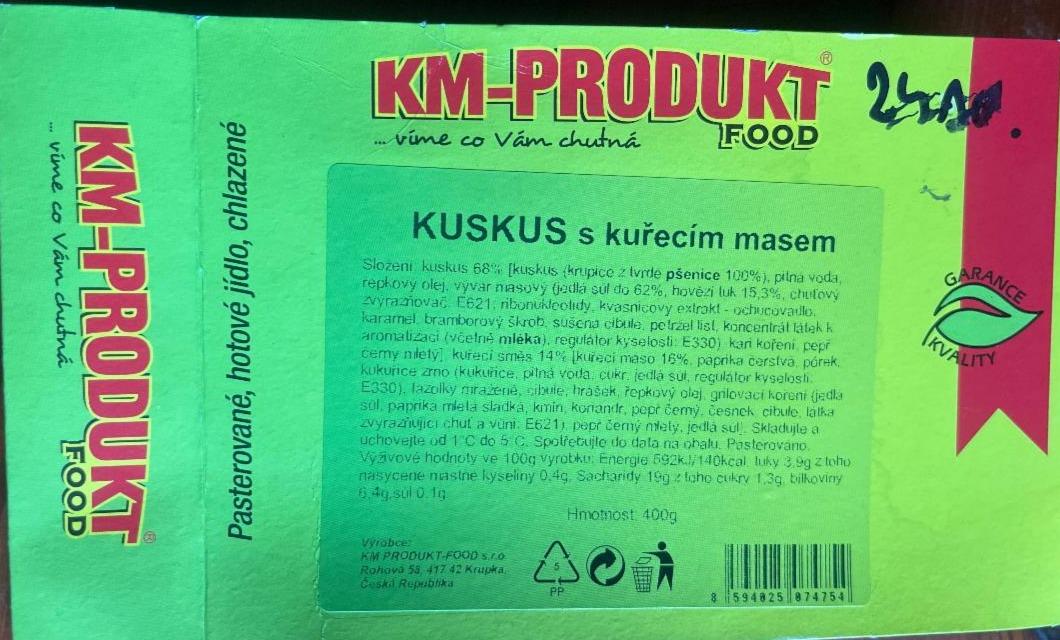 Fotografie - Kuskus s kuřecím masem KM Produkt