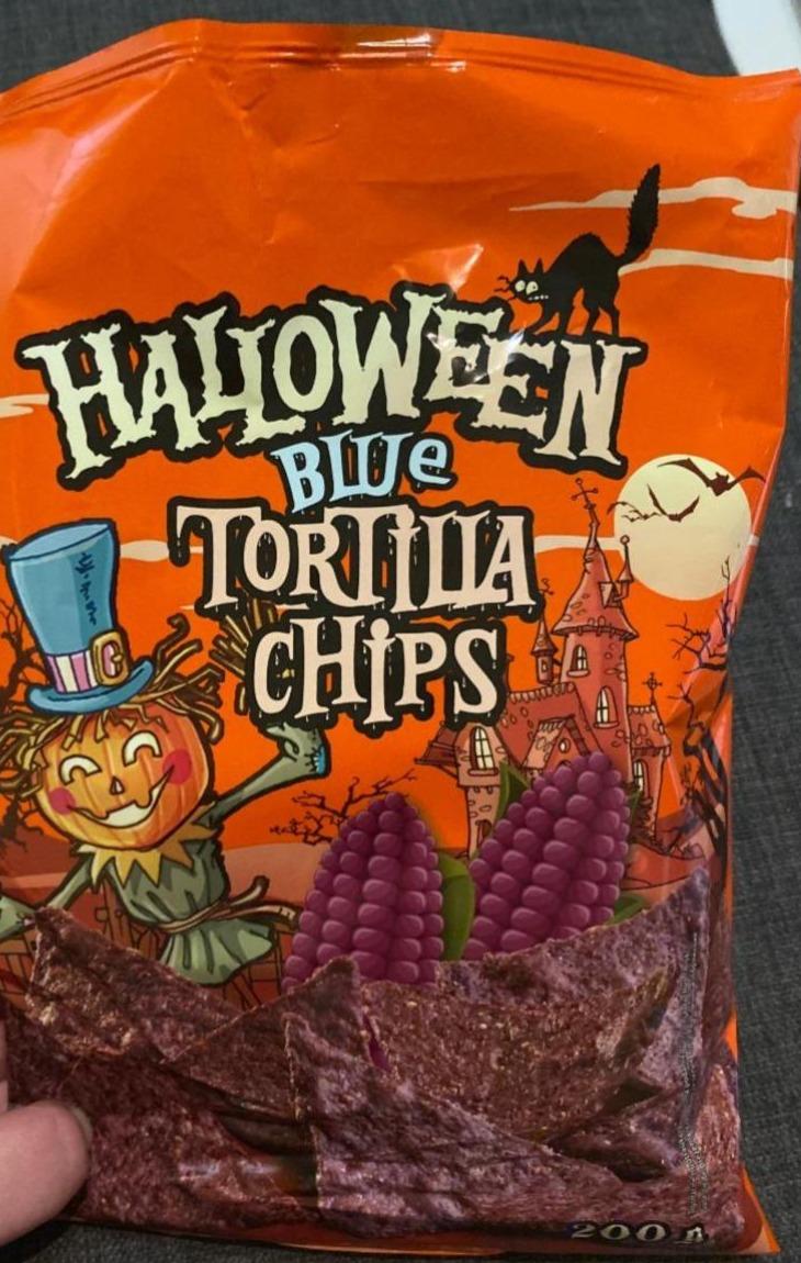 Fotografie - Halloween Blue Tortilla chips Lidl