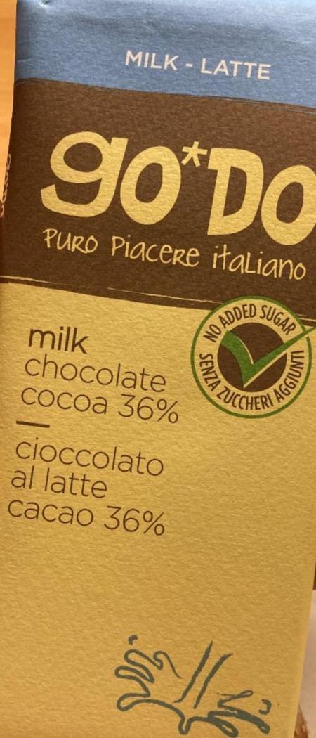 Fotografie - Milk Chocolate Cocoa 36% Go Do