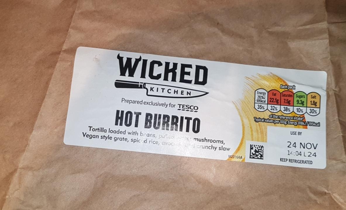Fotografie - Wicked Kitchen Hot burrito Tesco