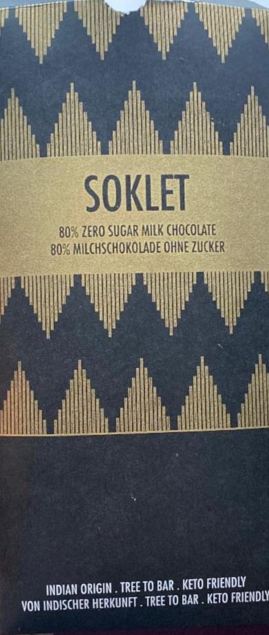 Fotografie - Soklet 80% čokoláda bez cukru