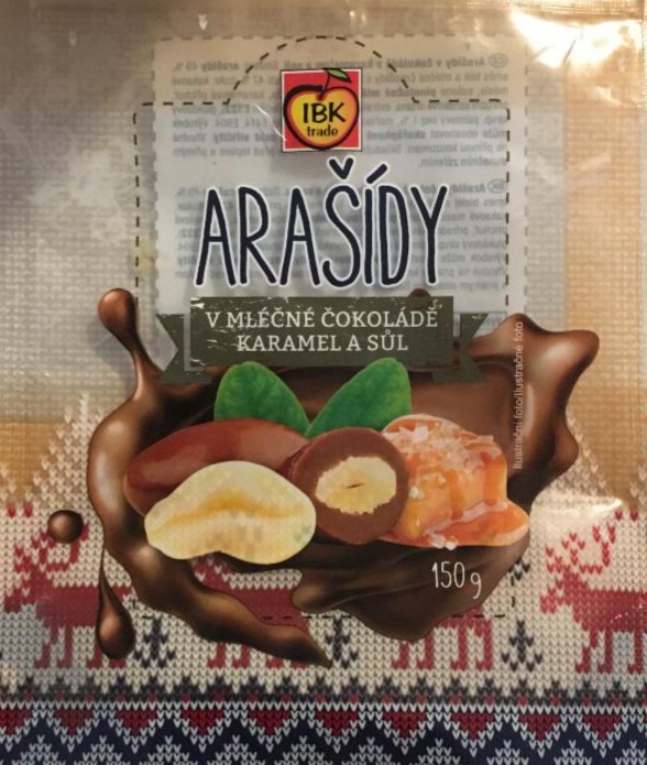 Fotografie - Arašídy v mléčné čokoládě karamel a sůl 