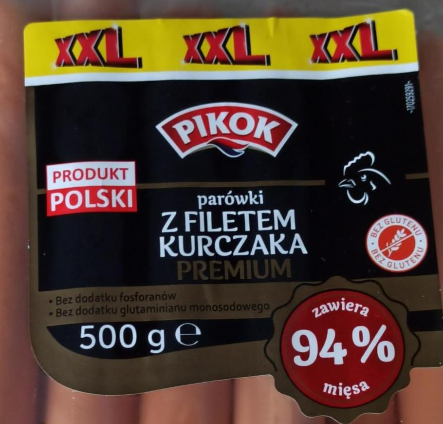 Fotografie - Parówki z filetem kurczaka premium 94% miesa Pikok