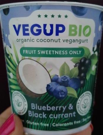 Fotografie - Organic Coconut Vegangurt Blueberry & Black currant Vegup Bio