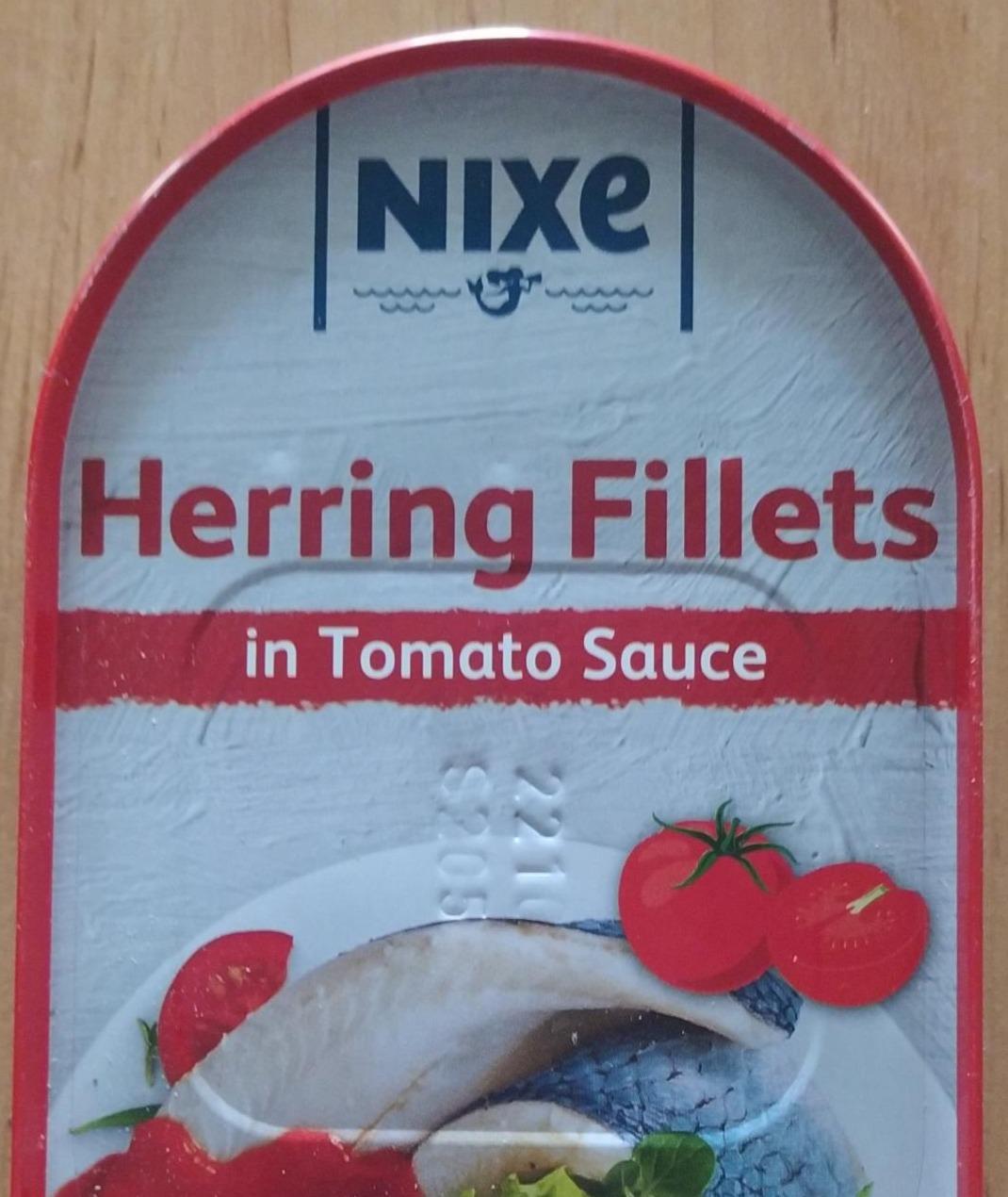 Fotografie - Herring Fillets in Tomato Sauce (sleďové filety s kůží v rajčatové omáčce) Nixe