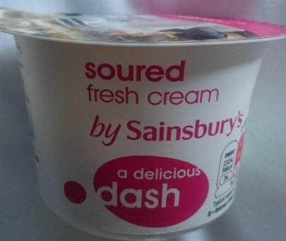 Fotografie - Soured fresh cream by Sainsbury's