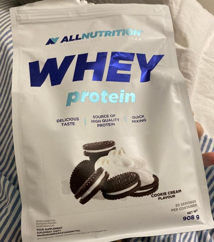Fotografie - Whey protein cookies cream Allnutrition