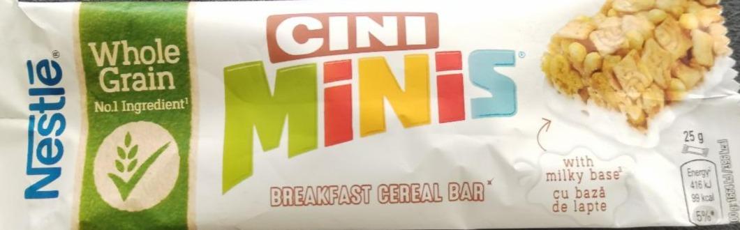 Fotografie - Cini Minis Breakfast Cereal Bar Nestlé