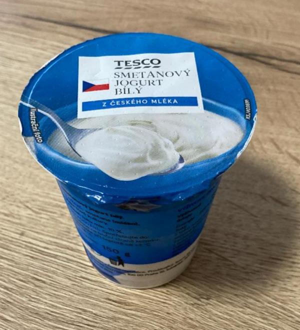 Fotografie - jogurt smetanový bílý Tesco