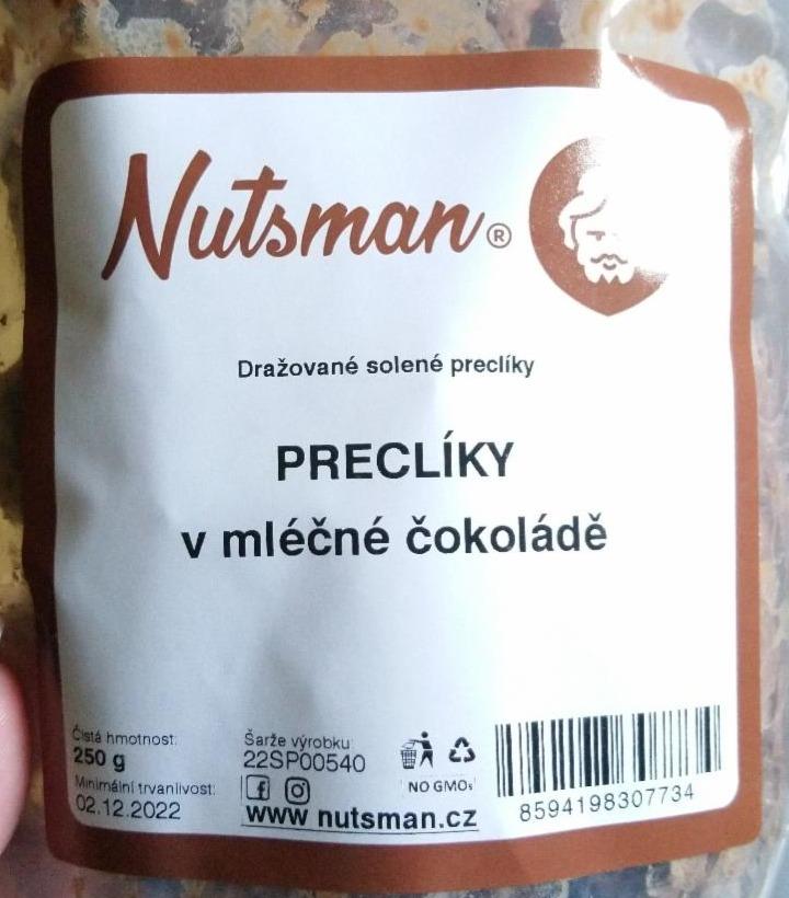 Fotografie - Preclíky v mléčné čokoládě Nutsman