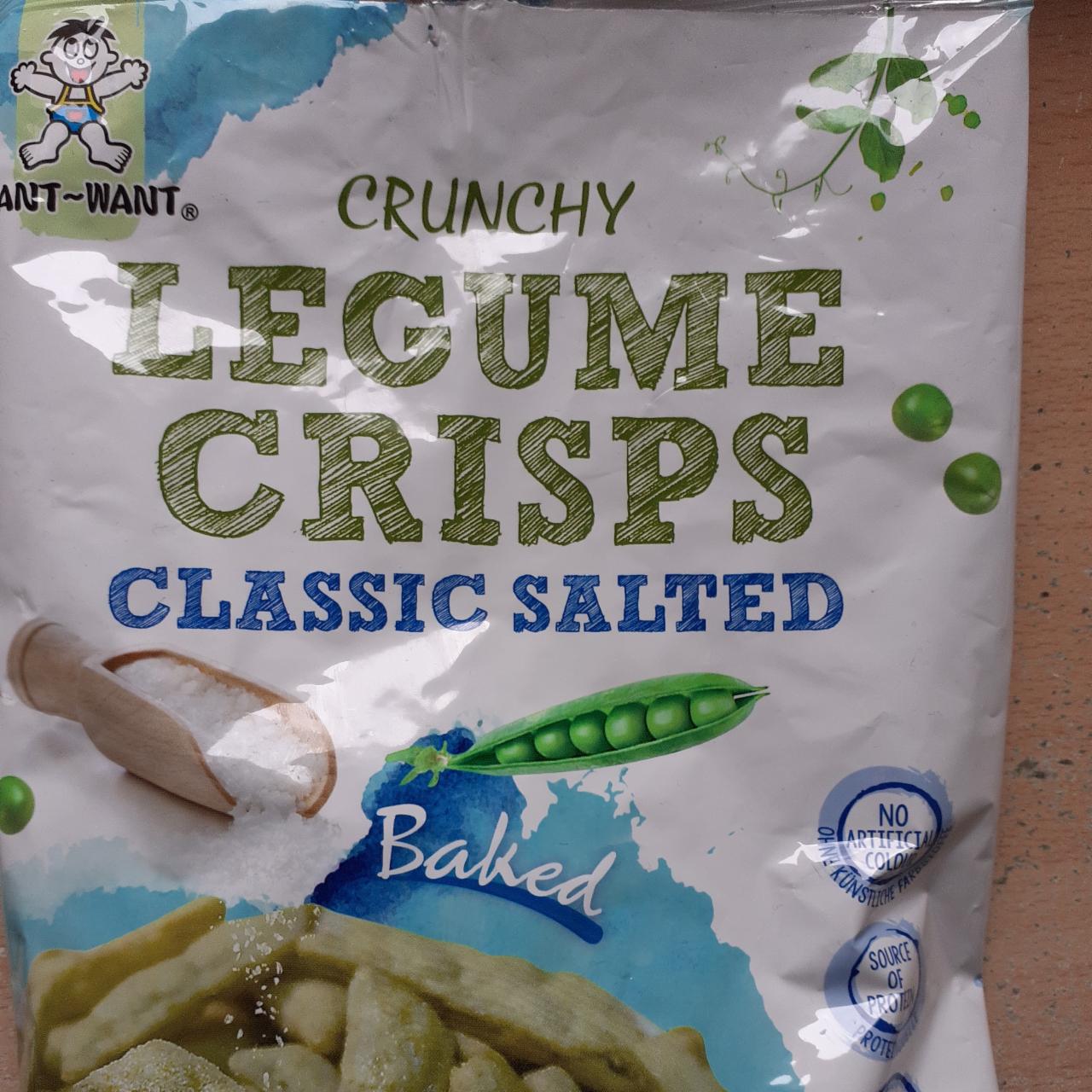 Fotografie - Crunchy Legume crisps classic salted baked Want Want