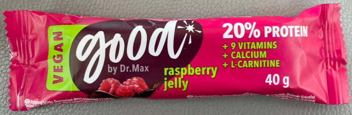 Fotografie - Good Vegan 20% protein raspberry jelly Dr.Max