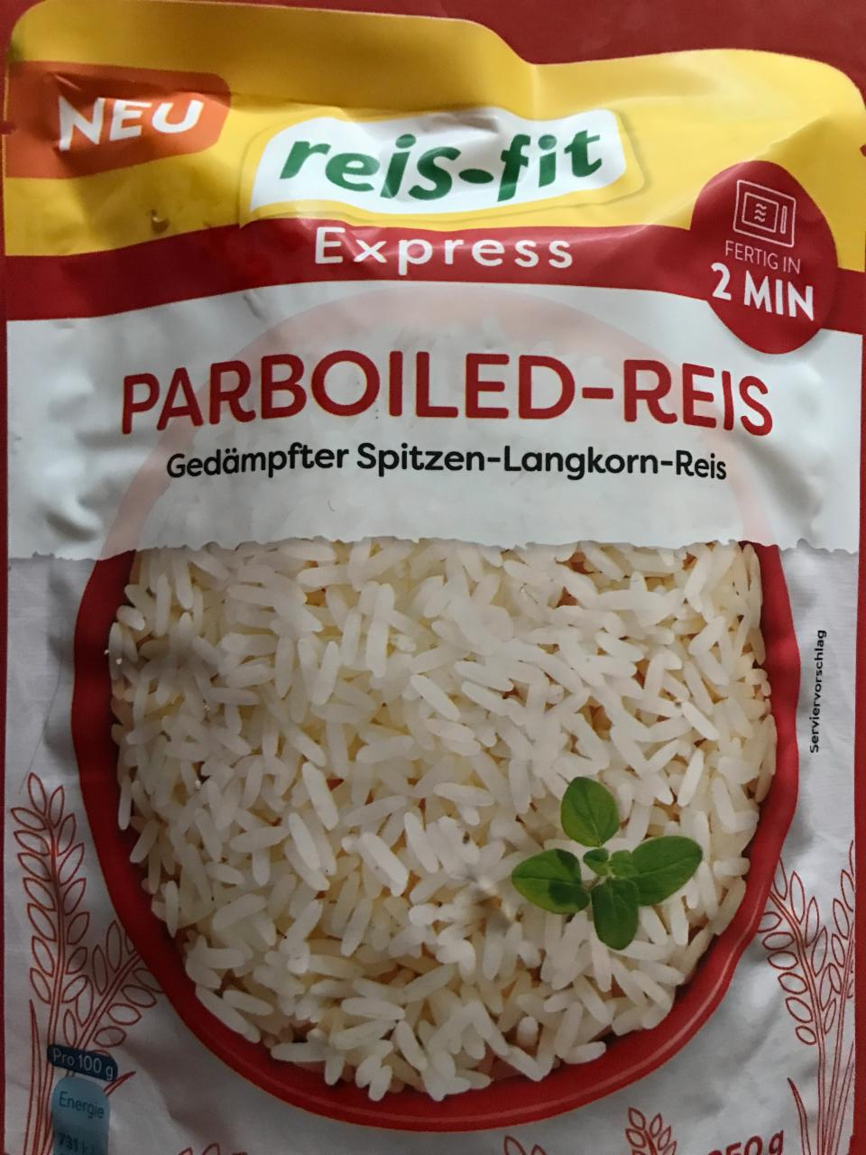 Fotografie - Parboiled-Reis Express Reis-fit