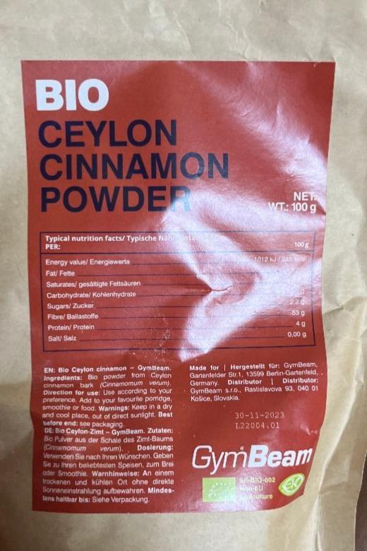 Fotografie - bio ceylon cinnamon powder