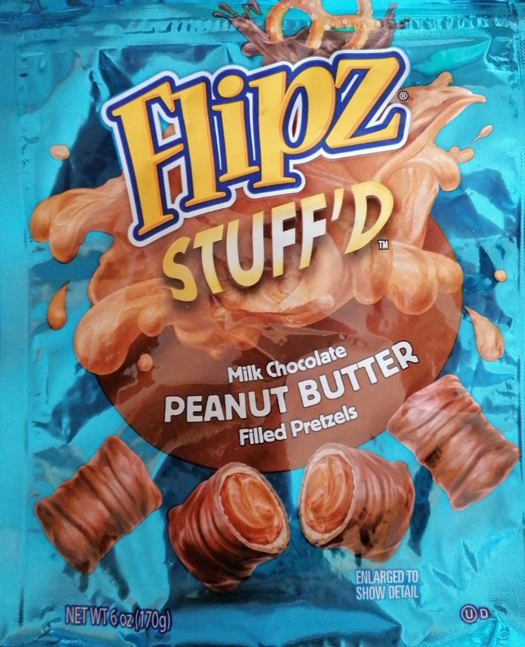 Fotografie - Milk chocolate peanut butter filled pretzels Flipz Stuff'd