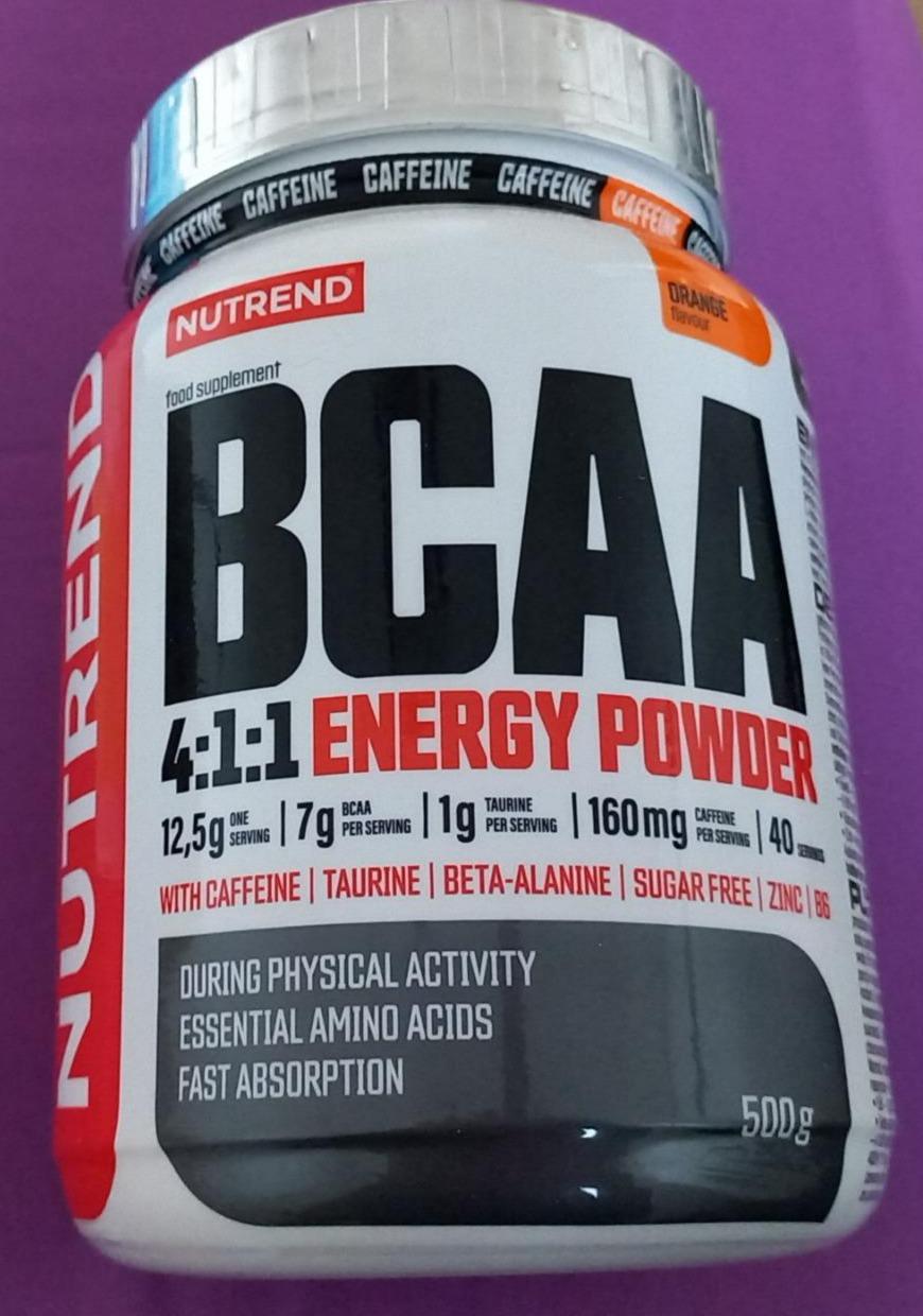 Fotografie - BCAA energy powder during physical activity - orange