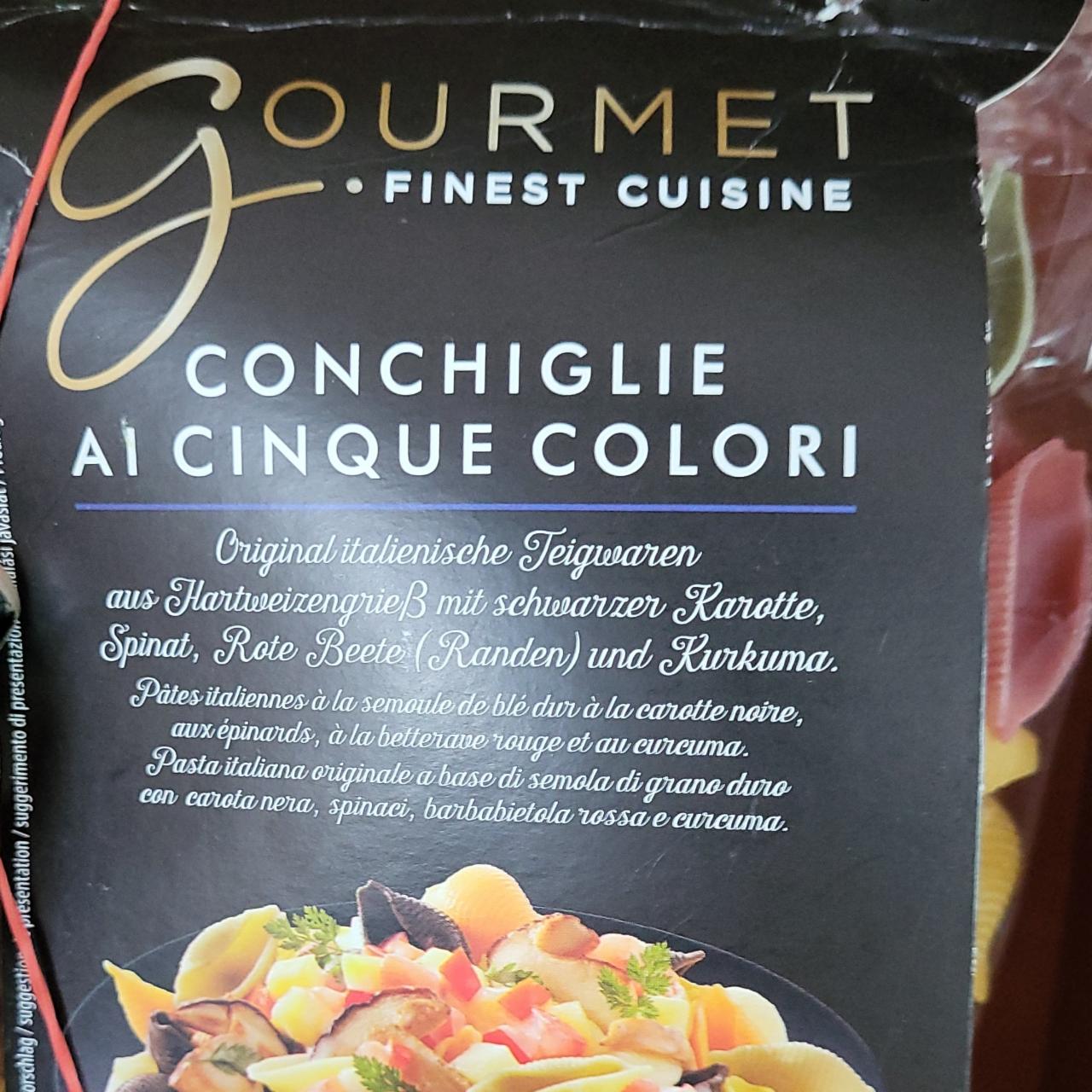 Conchiglie ai cinque colori Gourmet finest cuisine - kalorie, kJ a ...