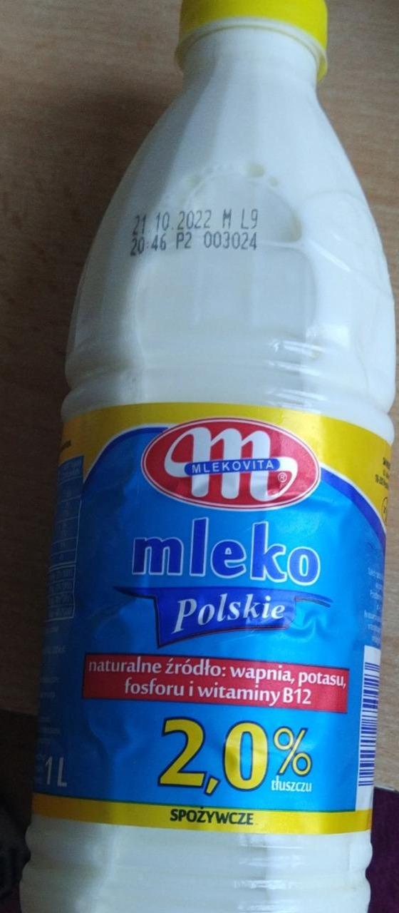 Fotografie - Mleko Polskie spożywcze 2,0% tłuszczu Mlekovita