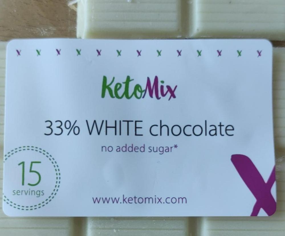 Fotografie - 33% White Chocolate KetoMix
