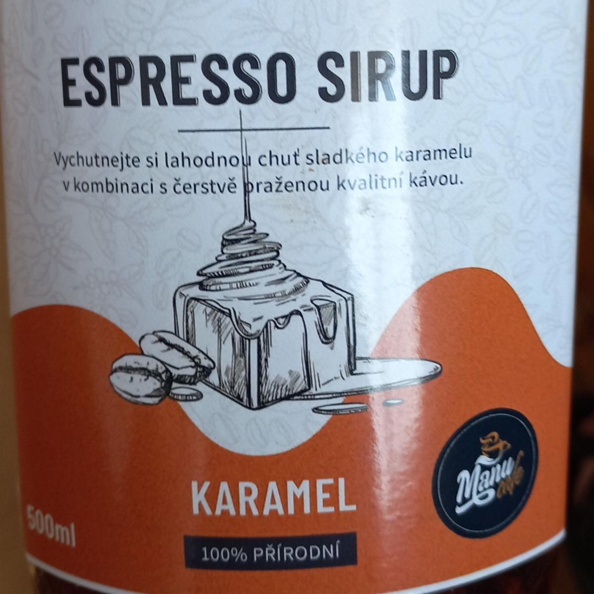 Fotografie - Espresso sirup karamel Manu cafe