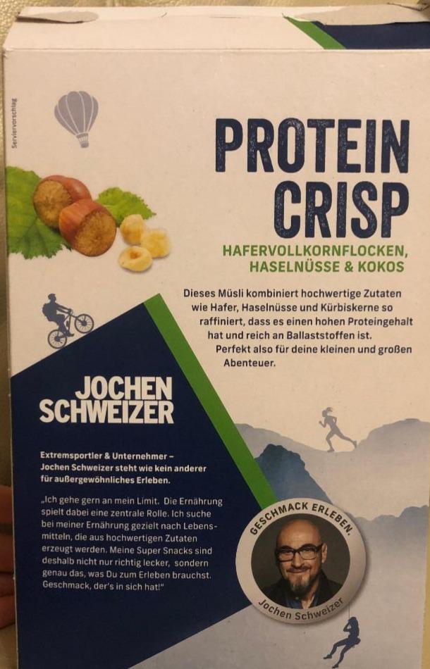 Fotografie - Jochen Schweizer Protein Crisp Hafervollkornflocken, Haselnusse & Kokos