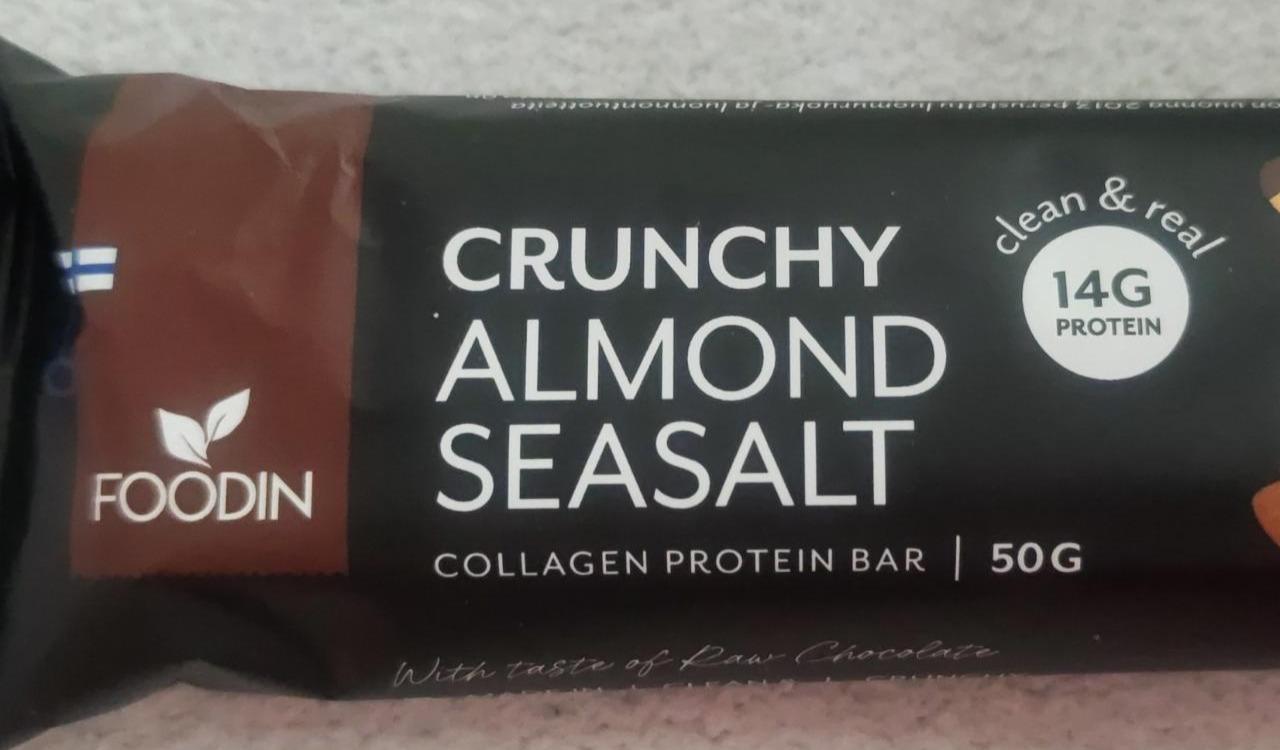 Fotografie - Crunchy Almond Seasalt collagen protein bar Foodin