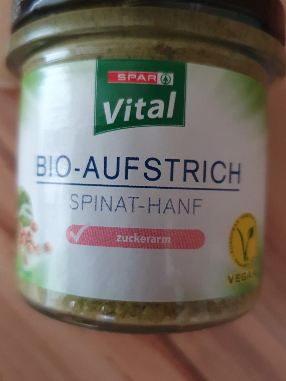 Fotografie - Bio-Aufstrich Spinat Hanf Spar Vital